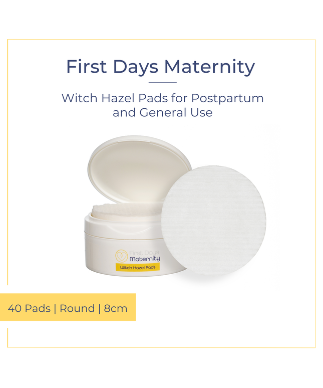 Witch Hazel Pads- Natural postpartum care with witch hazel- 40 pads