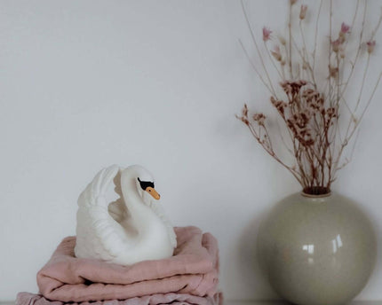 Bio Musselin Stoffwindeln  2er-Pack-Ein Blatt, ein Solid - My Comfy Nest