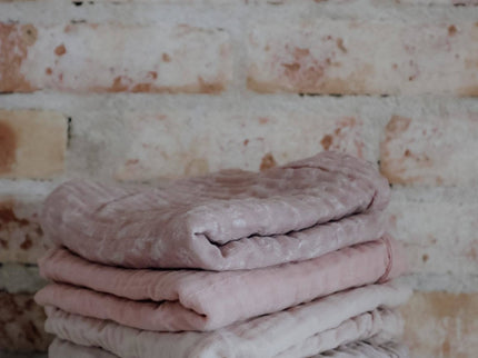 2er-Pack Bio-Musselin-Stoffwindeln-Ein Blatt, ein Solid - My Comfy Nest