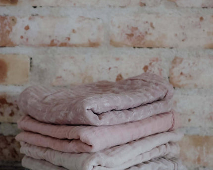 Bio Musselin Stoffwindeln  2er-Pack-Ein Blatt, ein Solid - My Comfy Nest
