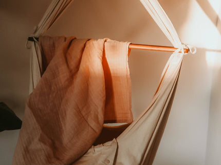 2er-Pack Bio-Musselin-Stoffwindeln-Ein Blatt, ein Solid - My Comfy Nest