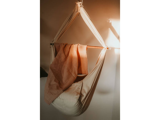 2er-Pack Bio-Musselin-Stoffwindeln-Ein Blatt, ein Solid - My Comfy Nest