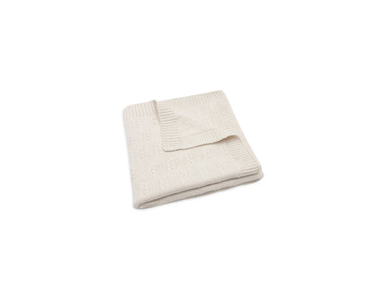 Decke Wiege 75x100cm Grain Knit - Oatmeal