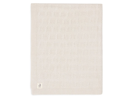 Decke Wiege 75x100cm Grain Knit - Oatmeal