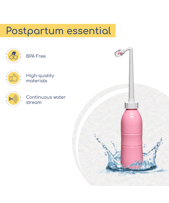 Maxi-Peri-Bottle 650ml - Gentle intimate cleansing after childbirth -Pink