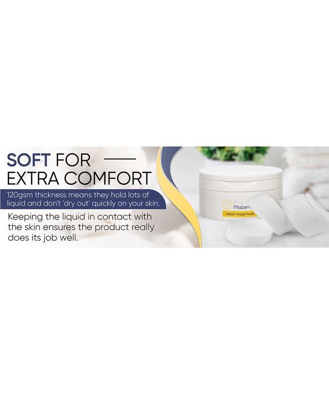Witch Hazel Pads- Natural postpartum care with witch hazel- 40 pads
