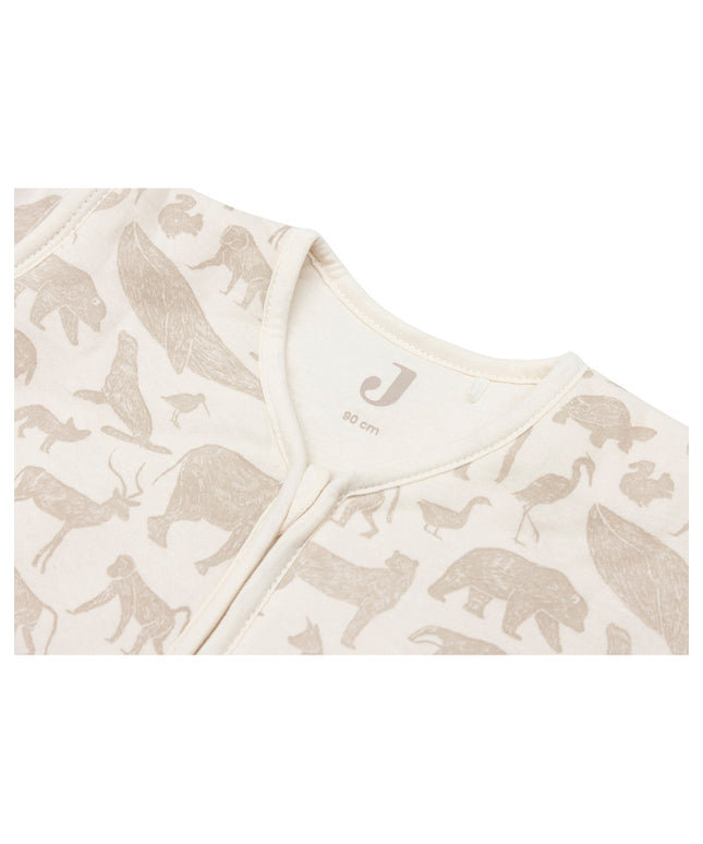 Baby Schlafsack mit Abnehmbaren Ärmeln 90cm Animals - Nougat