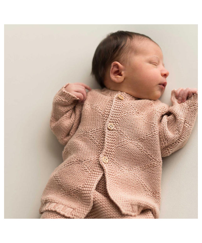 Diamant-Jacke Rosa 0-3 Monate