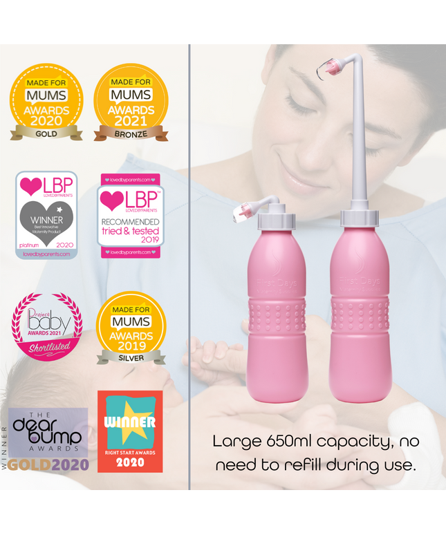 Maxi-Peri-Bottle 650ml - Gentle intimate cleansing after childbirth -Pink
