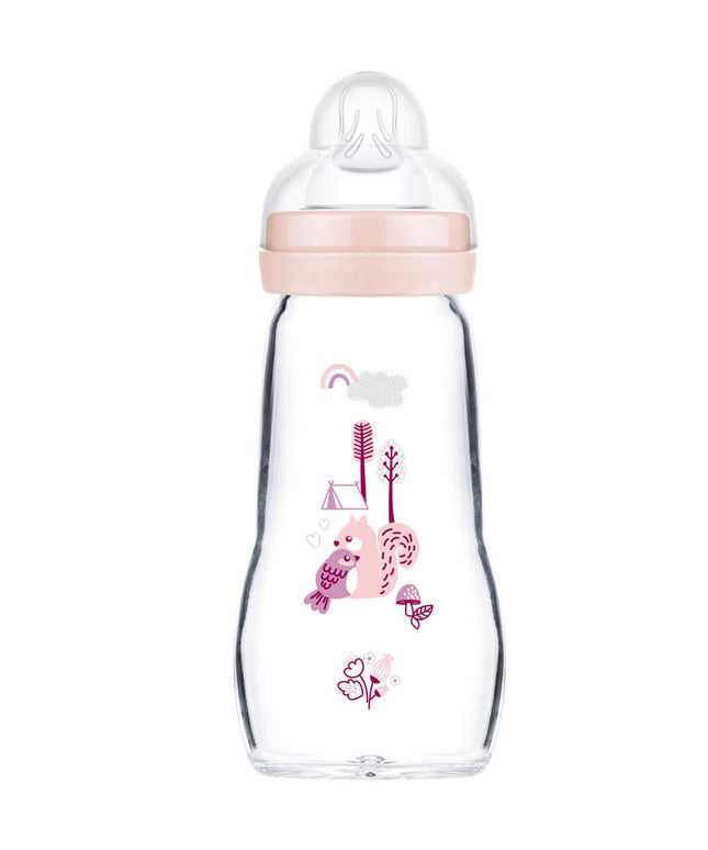 MAM Feel Good Glass Bottle matt 170 ml girl