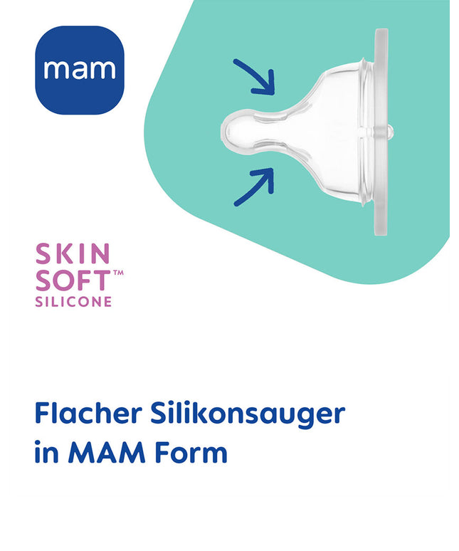 MAM Feel Good Glass Bottle matt 170 ml girl