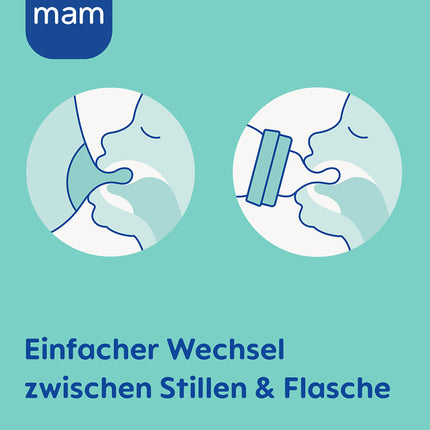 MAM Feel Good Glass Bottle matt 260 ml girl