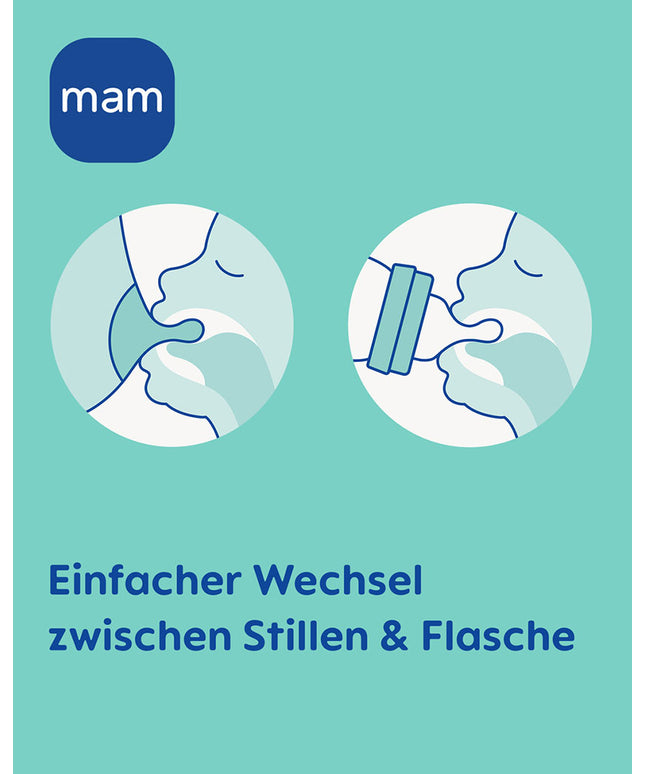 MAM Feel Good Glass Bottle matt 260 ml girl