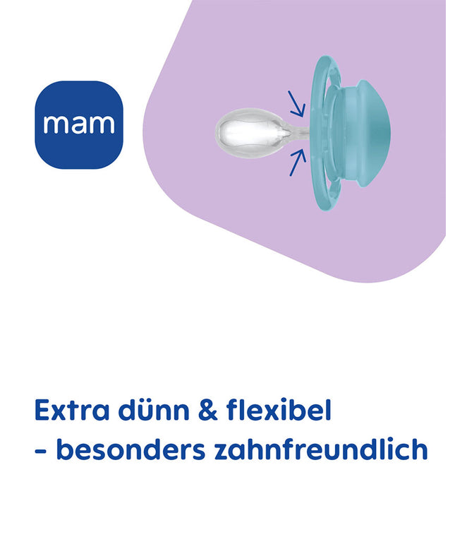 MAM Perfect Silikon 0-6 blue