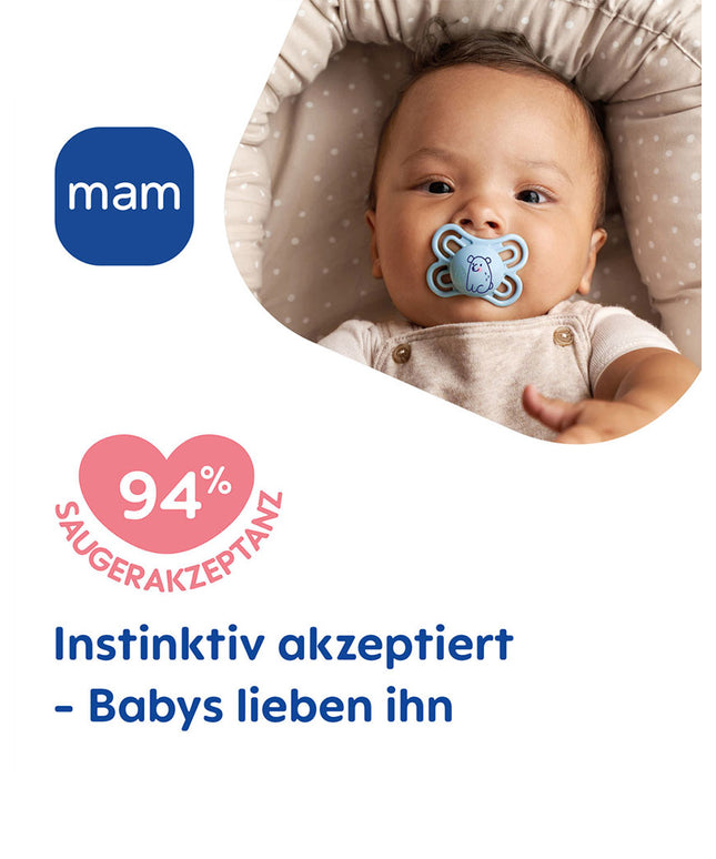 MAM Perfect Silikon 0-6 blue