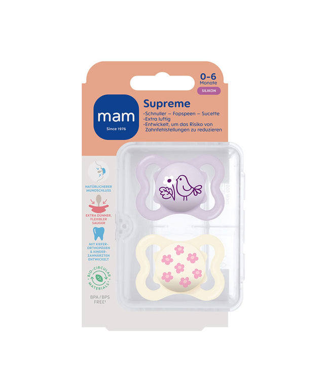 MAM Supreme Silikon 0-6 lilac