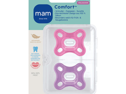 MAM Comfort Silikon 0-3 DP pink