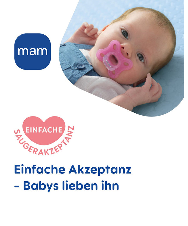MAM Comfort Silikon 0-3 DP pink