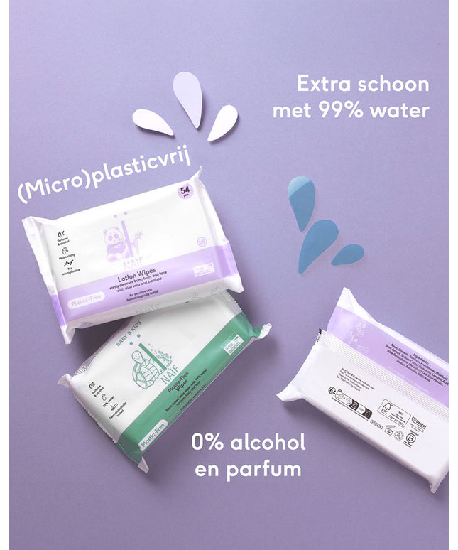 Naïf Plastikfreie Tücher für Baby & Kids 16 packs