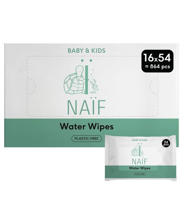 Naïf Plastikfreie Tücher für Baby & Kids 16 packs