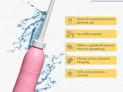 Maxi-Peri-Bottle 650ml - Gentle intimate cleansing after childbirth -Pink