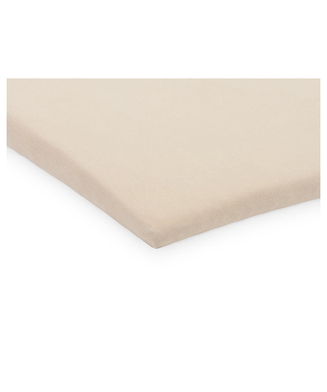 Spannbettlaken Jersey Laufgitter 75x95cm - Nougat
