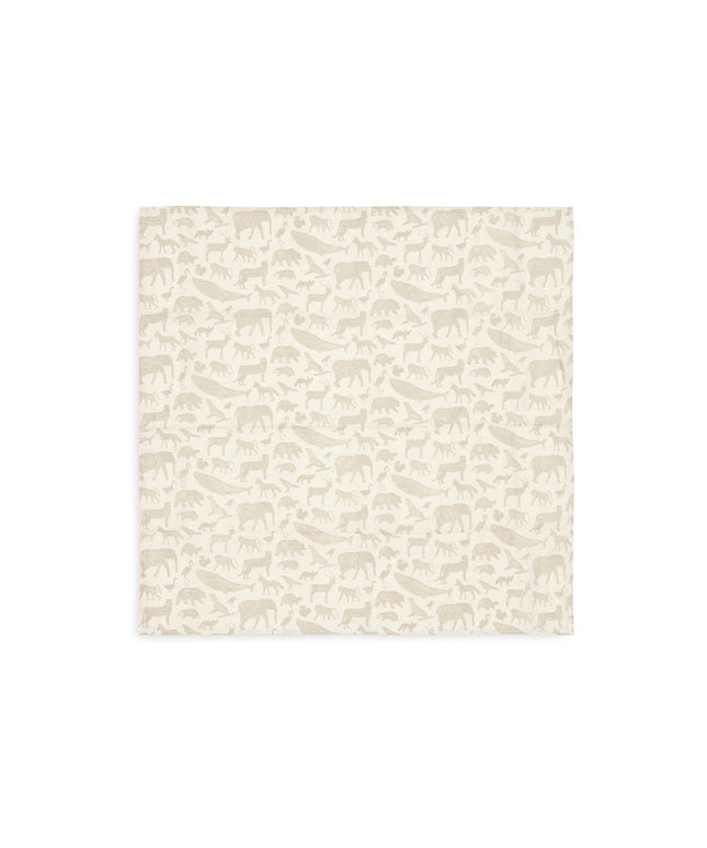 Spucktuch Hydrophil 70x70cm Animals - Nougat - 3 Stück