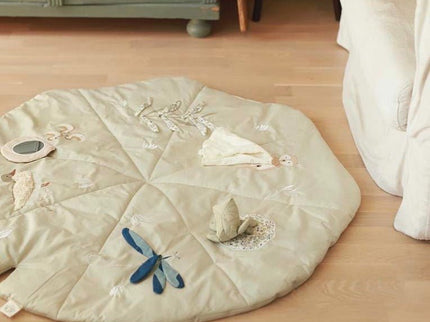 Aktivitätsmatte - Riverbank-100 % GOTS-Bio-Baumwolle-zusammen mit einer Leinentasche - My Comfy Nest