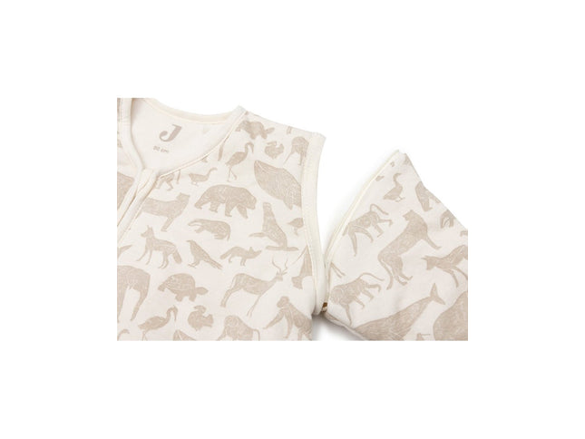 Baby Schlafsack mit Abnehmbaren Ärmeln 90cm Animals - Nougat - My Comfy Nest