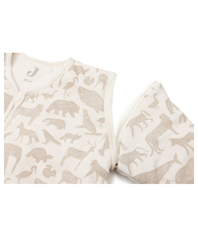 Baby Schlafsack mit Abnehmbaren Ärmeln 90cm Animals - Nougat - My Comfy Nest