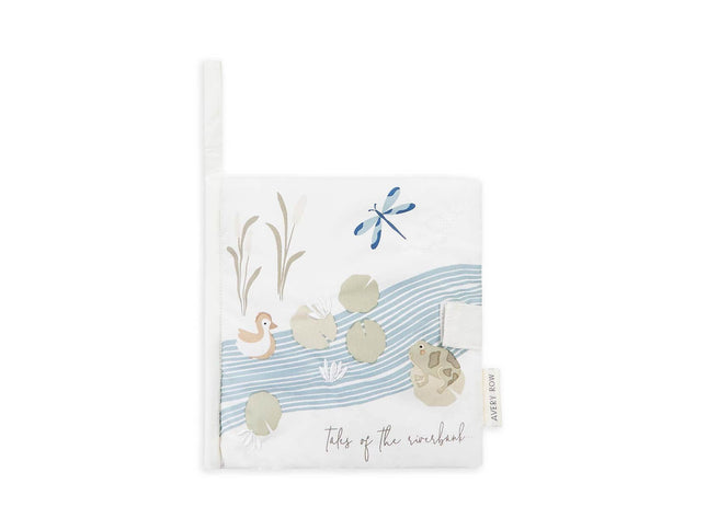 Baby-Stoffbuch - Tales of the Riverbank-100 % GOTS-Bio-Baumwollseiten - My Comfy Nest