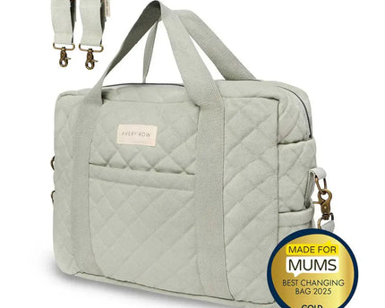 Baby Wickeltasche - 100% GOTS-Baumwolle-Wasserresistent - My Comfy Nest