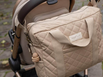 Baby Wickeltasche - 100% GOTS-Baumwolle-Wasserresistent - My Comfy Nest