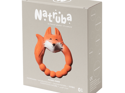 Beißring Fuchs aus Naturkautschuk - Orange - My Comfy Nest