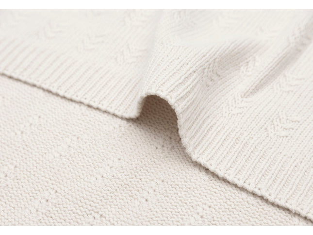 Decke Wiege 75x100cm Grain Knit - Oatmeal - My Comfy Nest