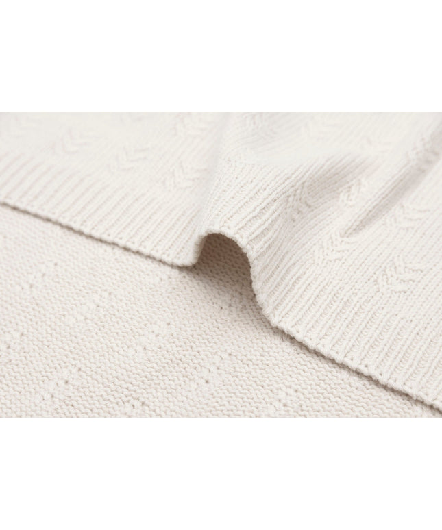 Decke Wiege 75x100cm Grain Knit - Oatmeal - My Comfy Nest
