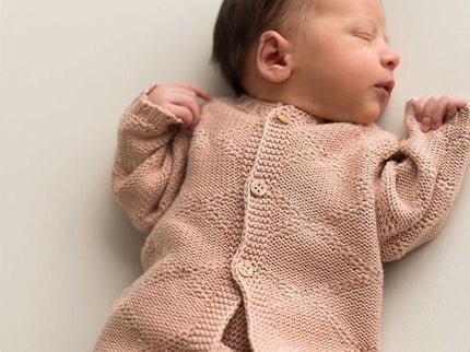 Diamant-Jacke Rosa 0-3 Monate - My Comfy Nest