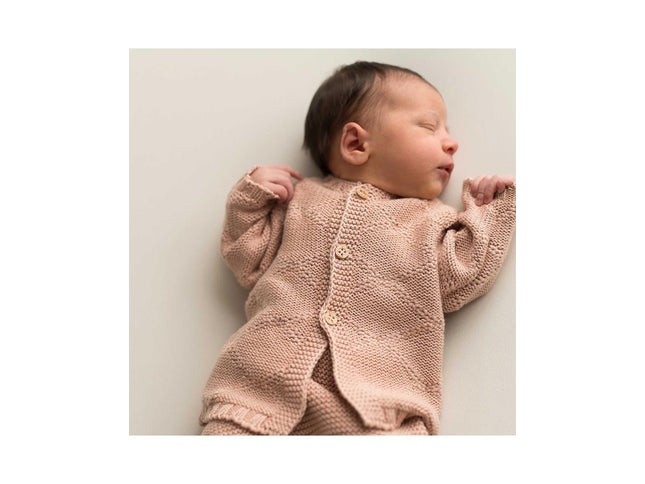 Diamant-Jacke Rosa 0-3 Monate - My Comfy Nest