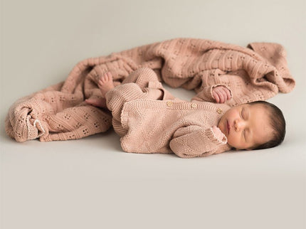 Diamant-Jacke Rosa 0-3 Monate - My Comfy Nest