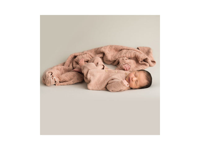 Diamant-Jacke Rosa 0-3 Monate - My Comfy Nest