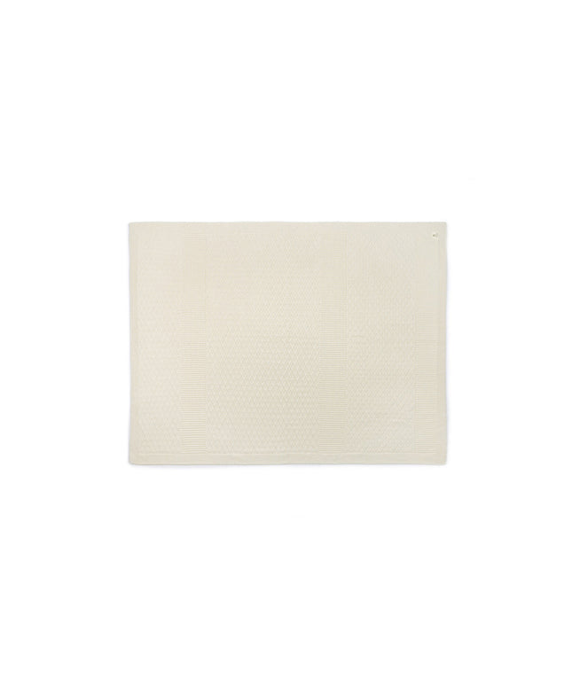 Ecru-Diamant-Decke aus Bio-Baumwolle- 80*100 cm