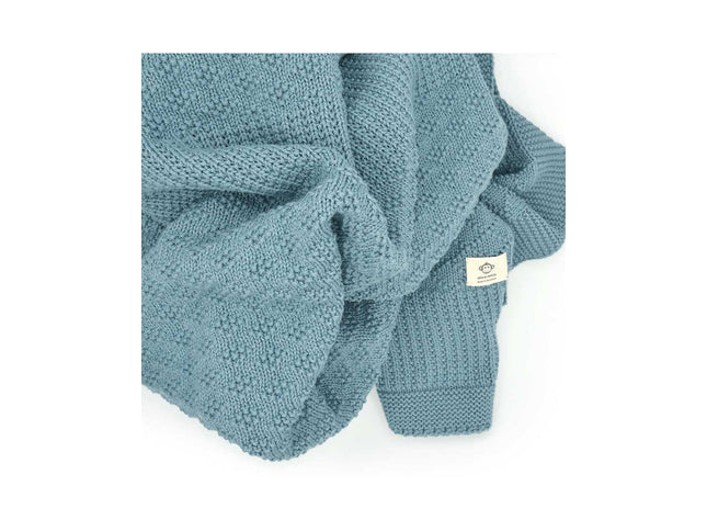 Jeans-Diamant-Decke aus Bio-Baumwolle - 80*100 cm - My Comfy Nest