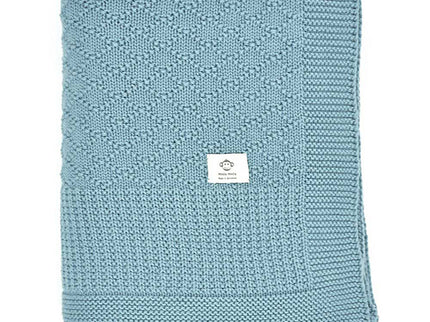 Jeans-Diamant-Decke aus Bio-Baumwolle - 80*100 cm - My Comfy Nest