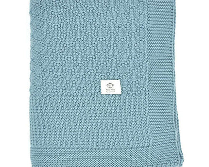 Jeans-Diamant-Decke aus Bio-Baumwolle - 80*100 cm - My Comfy Nest