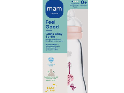 MAM Feel Good Glass Bottle matt 170 ml girl - My Comfy Nest