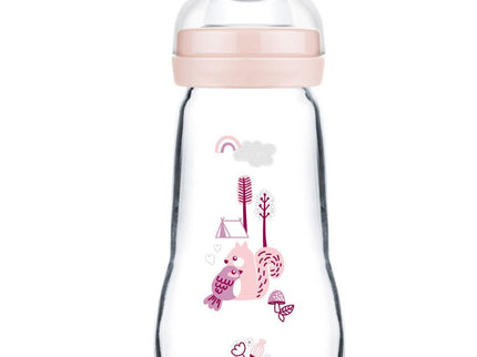 MAM Feel Good Glass Bottle matt 170 ml girl - My Comfy Nest