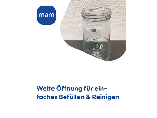 MAM Feel Good Glass Bottle matt 260 ml girl - My Comfy Nest
