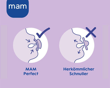 MAM Perfect Silikon 0-6 blue - My Comfy Nest