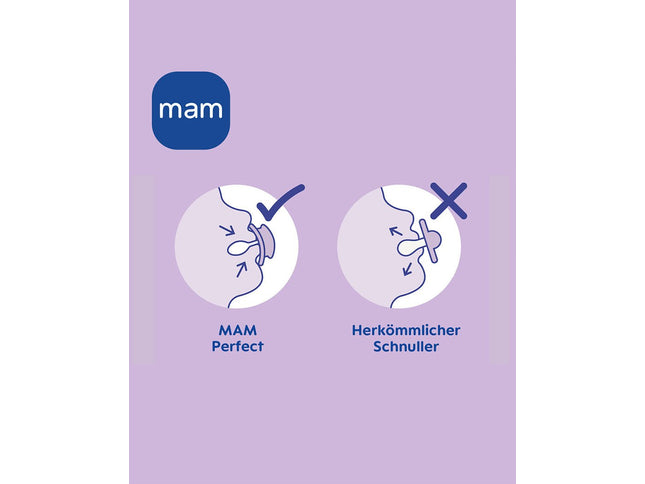 MAM Perfect Silikon 0-6 blue - My Comfy Nest