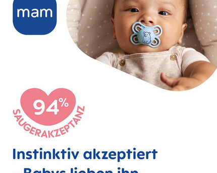 MAM Perfect Silikon 0-6 blue - My Comfy Nest